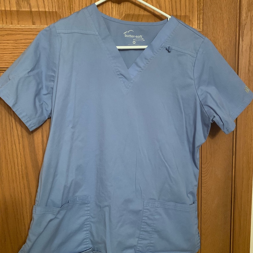 Size Medium ButterSoft Ceil Blue Scrubs